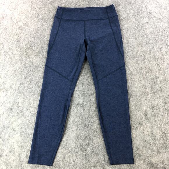 Outdoor Voices Leggings Womens Medium Blue Heather Mid Rise Compression CoolMax - Picture 1 of 11
